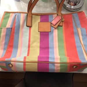 Authentic coach beach Tote